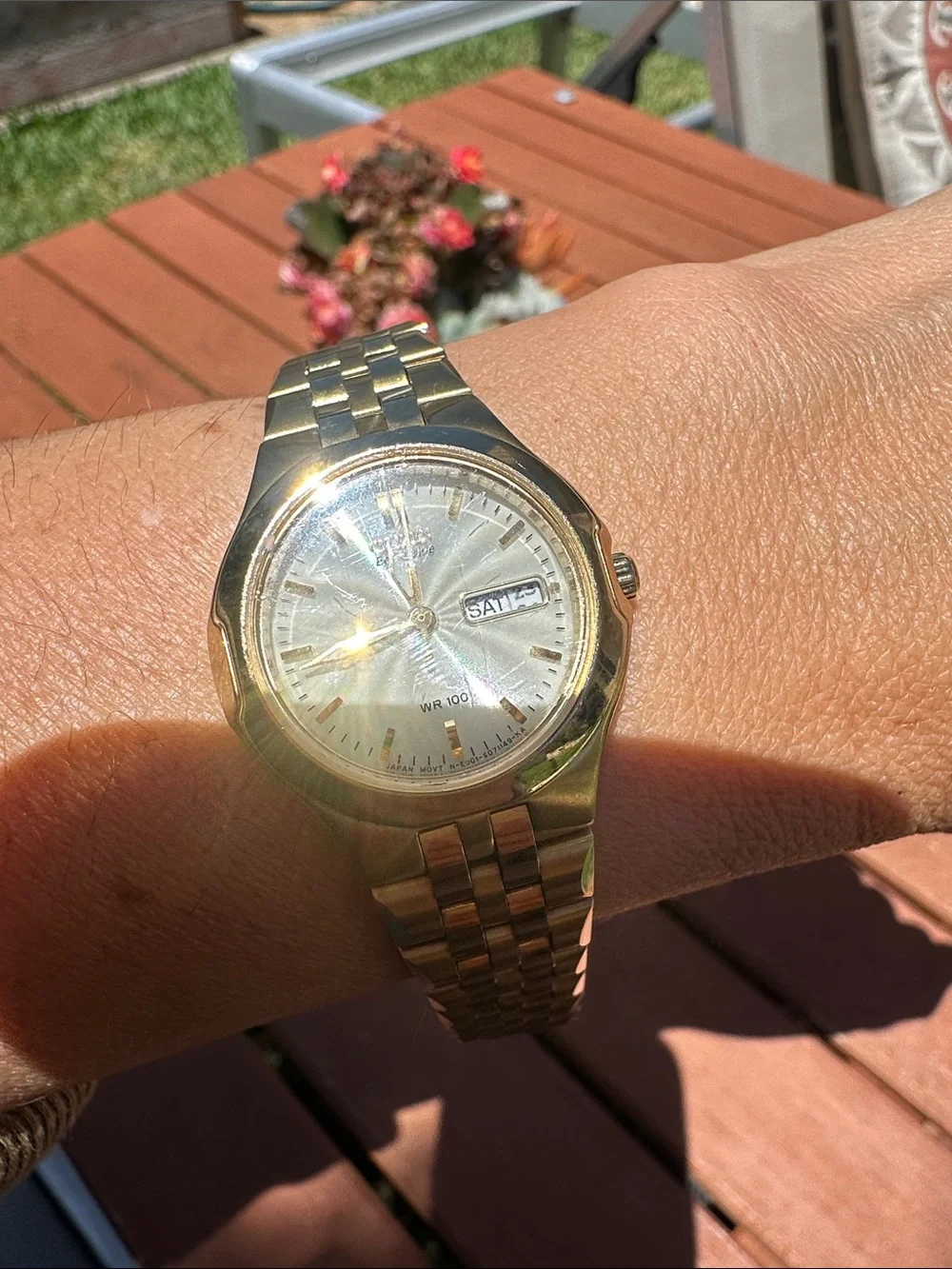 Citizen Gold Tone Ladies Bracelet Watch with Silver Dial